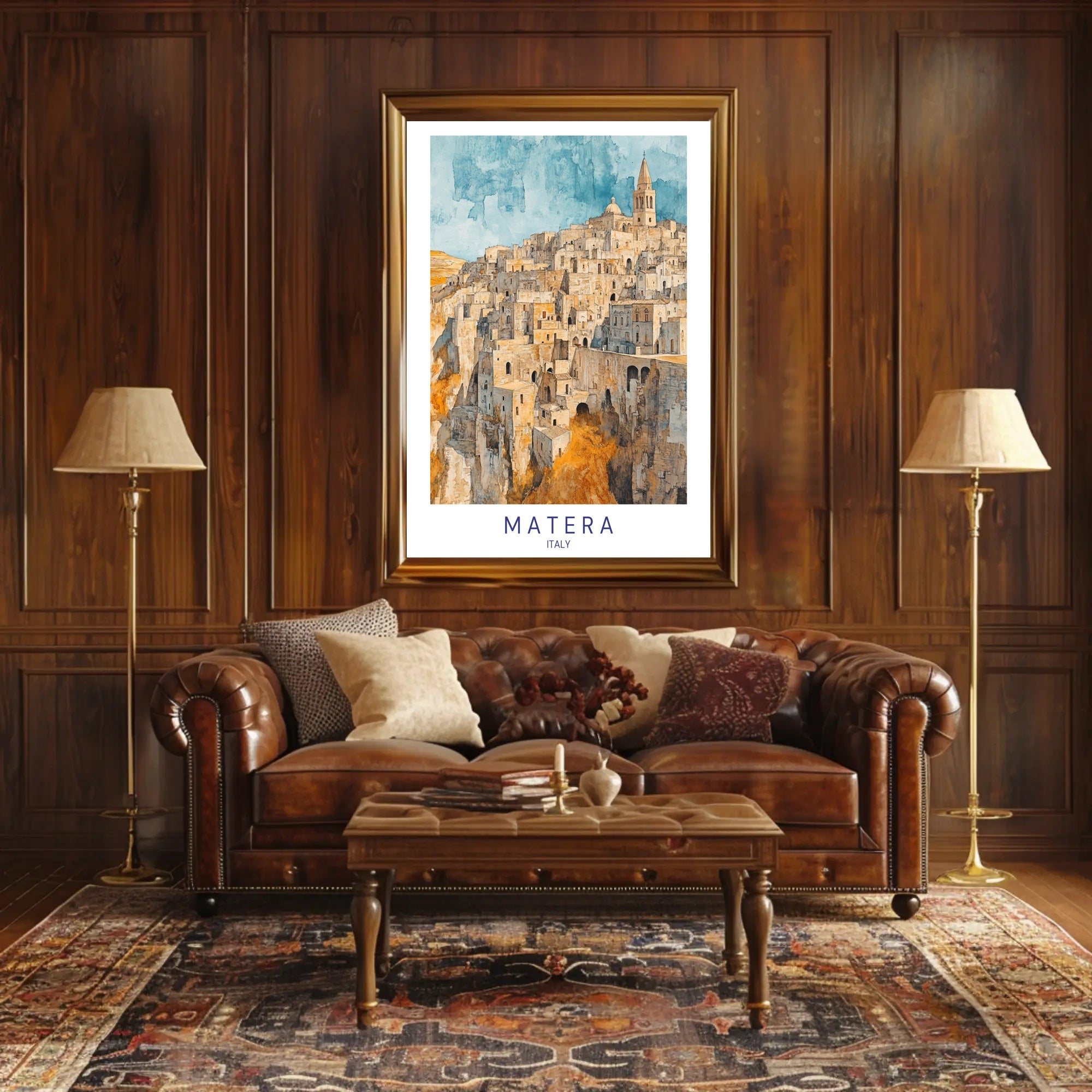 Matera: A Timeless Italian Landscape Poster PosterGoat