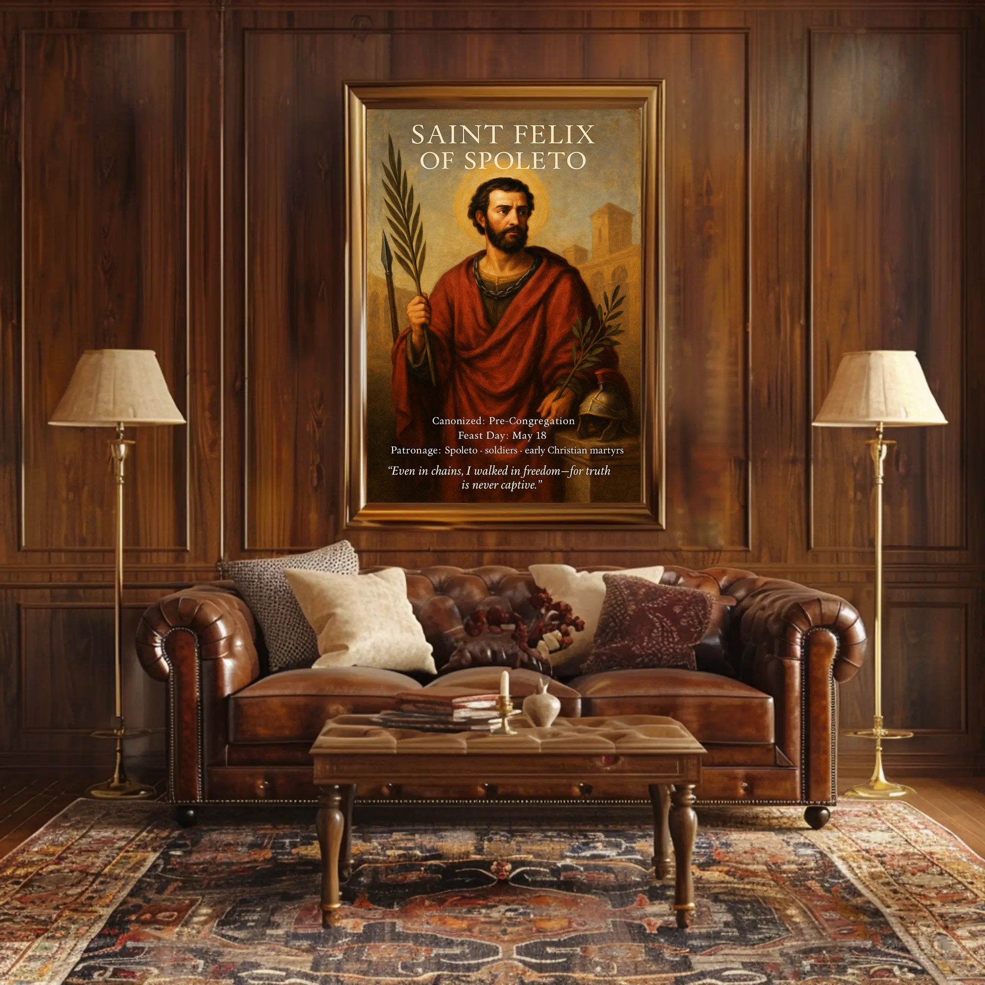 Saint Felix of Spoleto Poster PosterGoat