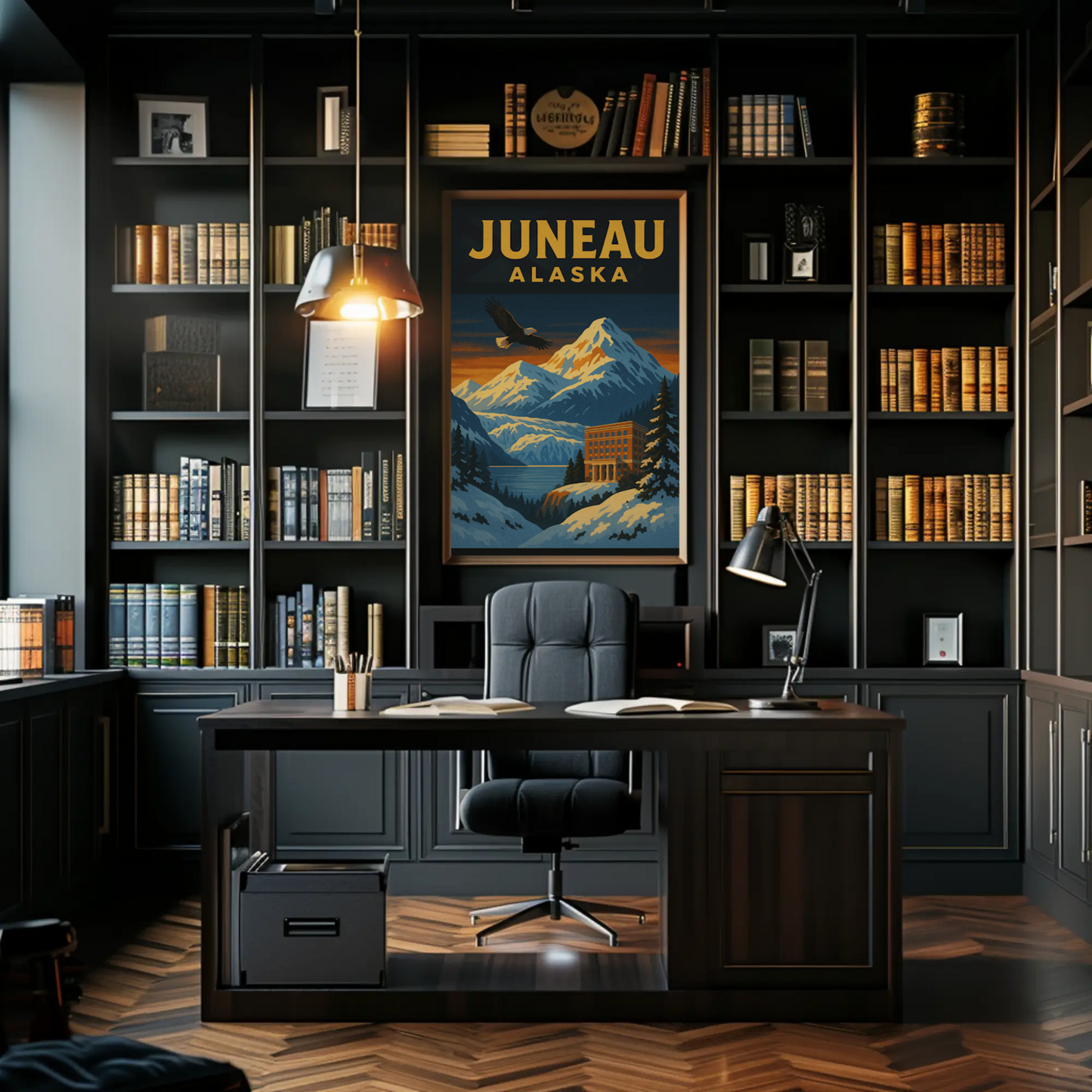 Juneau's Majestic Wilderness Adventure Travel Poster