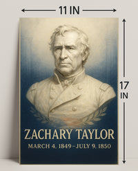 Zachary Taylor Presidential Term Poster PosterGoat