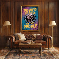 Powerful Fist of Resistance Political or Propaganda Poster