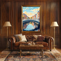 Scenic View of Dublin Poster