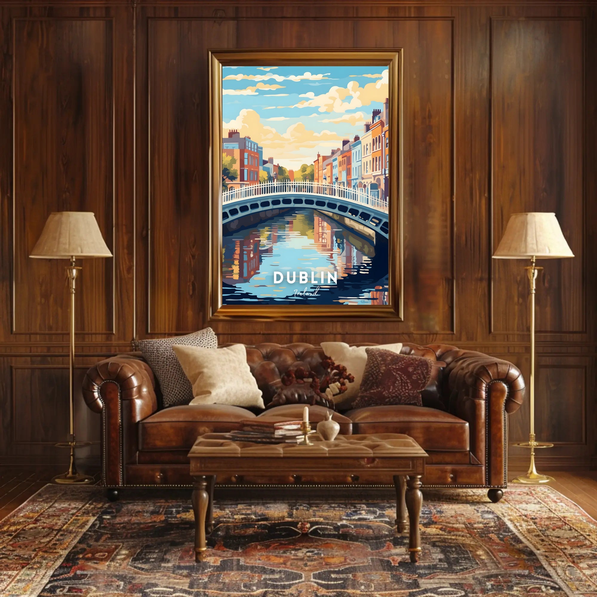 Scenic View of Dublin Poster