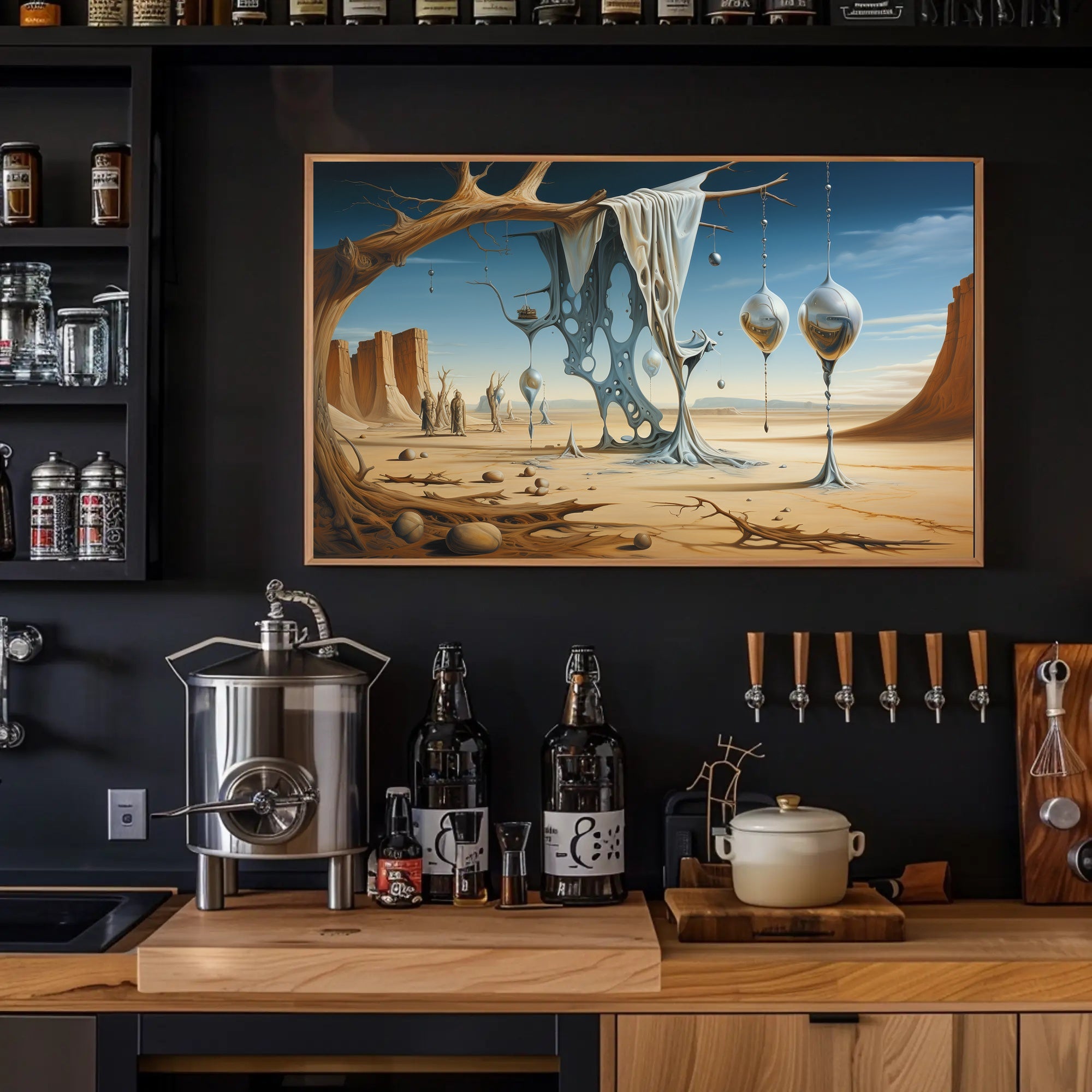 Surreal Desert Dreamscape Art Poster