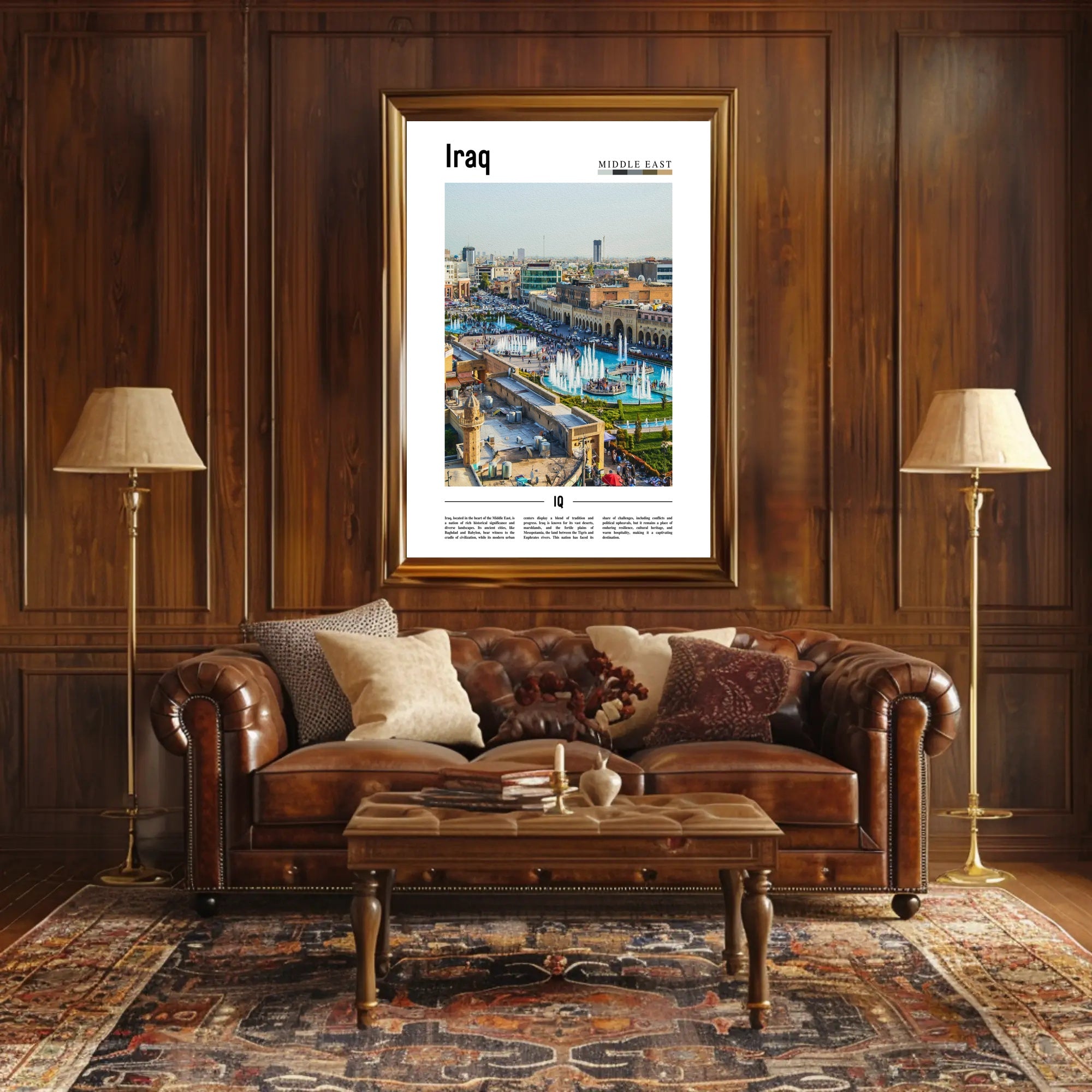 Iraq Urban Landscape Blend: Cultural or Heritage Poster PosterGoat