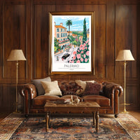 Palermo Illustrated Poster PosterGoat