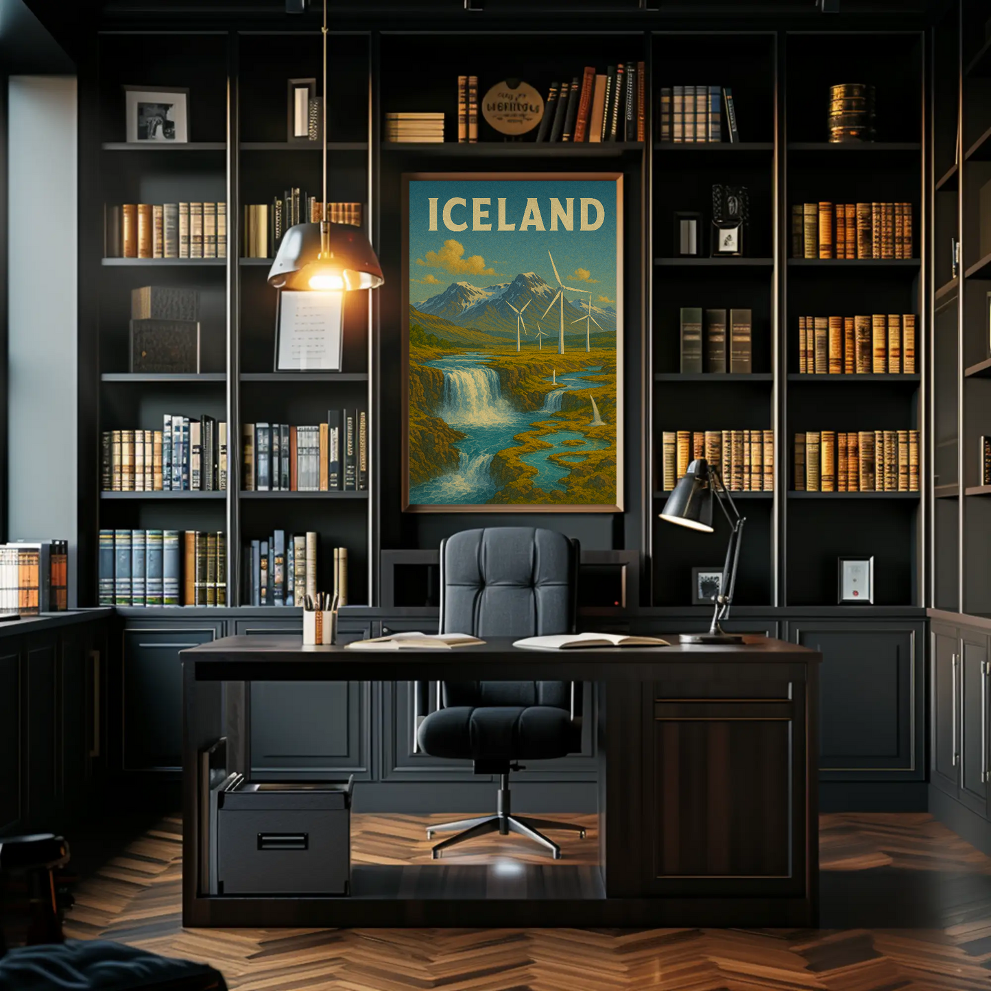 Majestic Icelandic Landscapes and Culture High-End Travel Poster