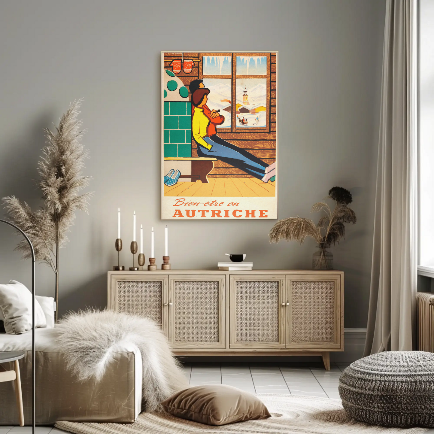 Bien-être en Autriche Vintage Poster