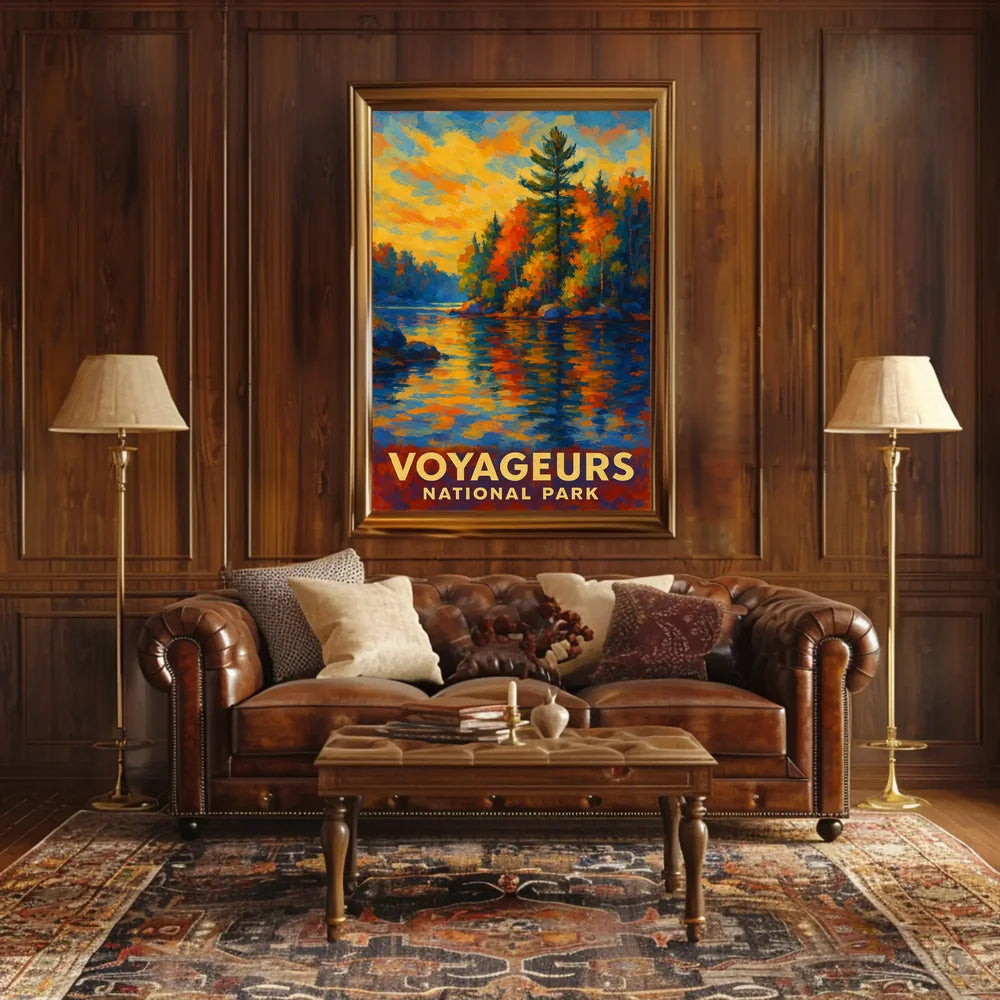 Abstract Voyageurs Poster Minimalist Travel Wall Art Home