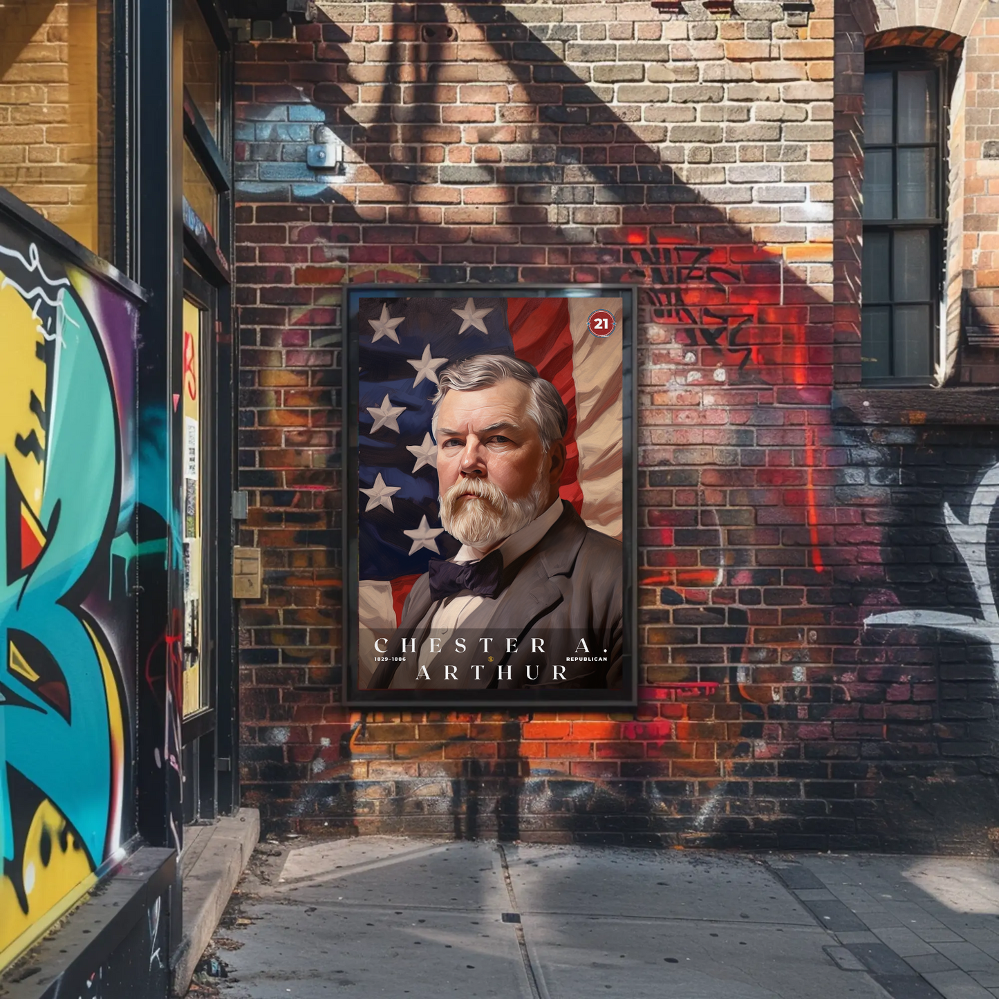 Chester A. Arthur 21st President Of The United States Portrait