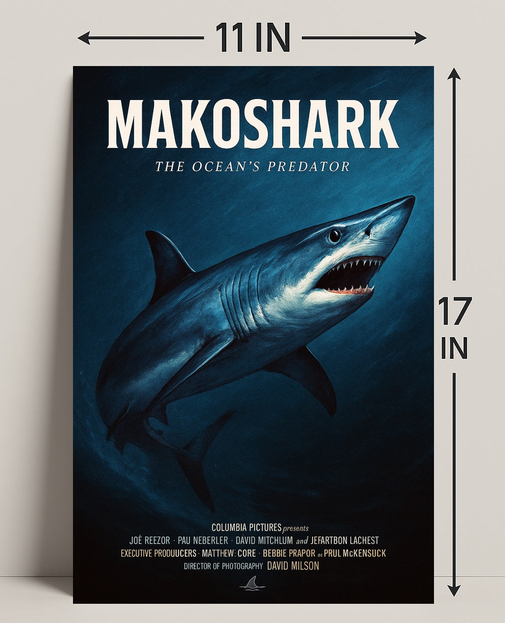 Makoshark The Oceans Predator Poster PosterGoat