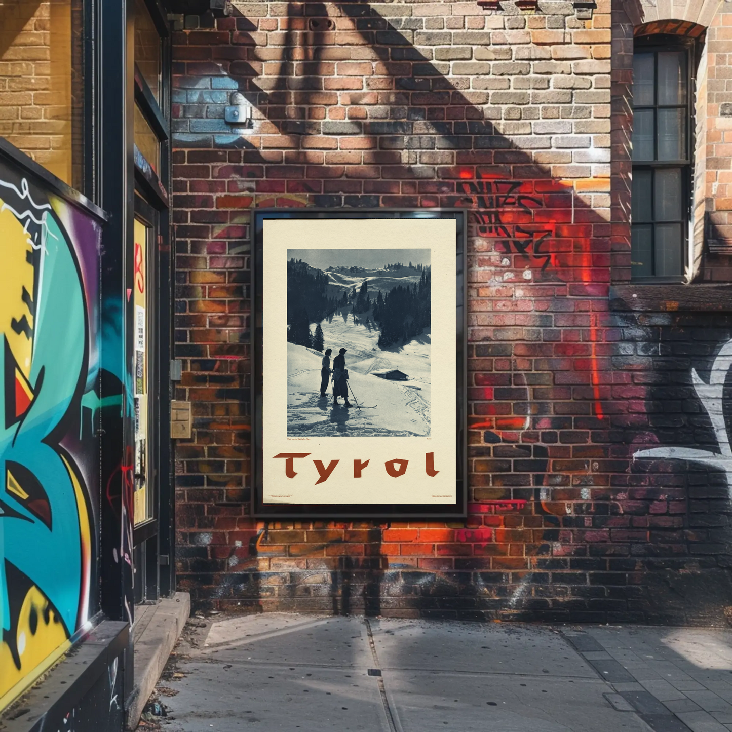 Tyrol Skiing Poster