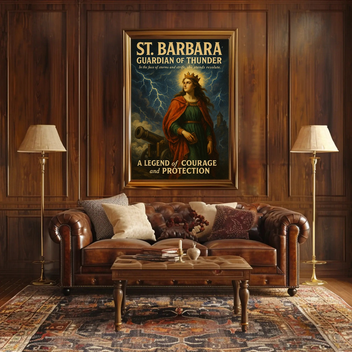 St. Barbara Guardian of Thunder Poster
