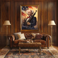 Martin Van Buren with a Modern Twist Poster