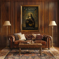St. Catherine of Sweden Guardian of the Wanderers Poster