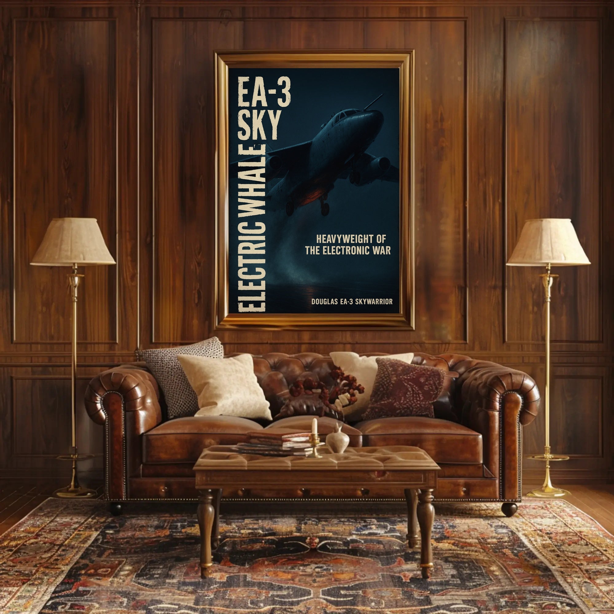 Douglas EA-3 Skywarrior Aircraft Military Recruitment Poster