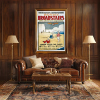 Vintage Broadstairs Seaside Travel Poster for Family Holidays PosterGoat