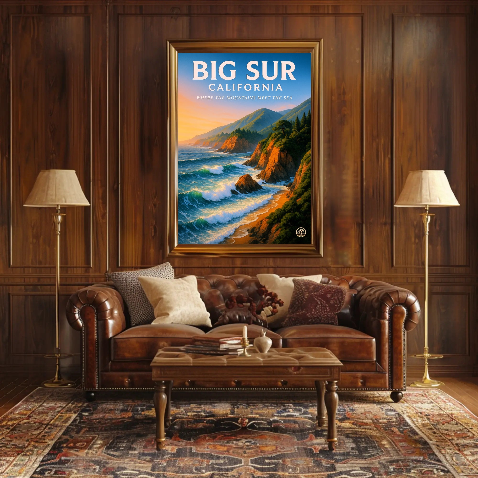 Big Sur - Where the Mountains Meet the Sea Poster PosterGoat