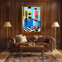 Modern Interior Abstraction Poster Wall Art