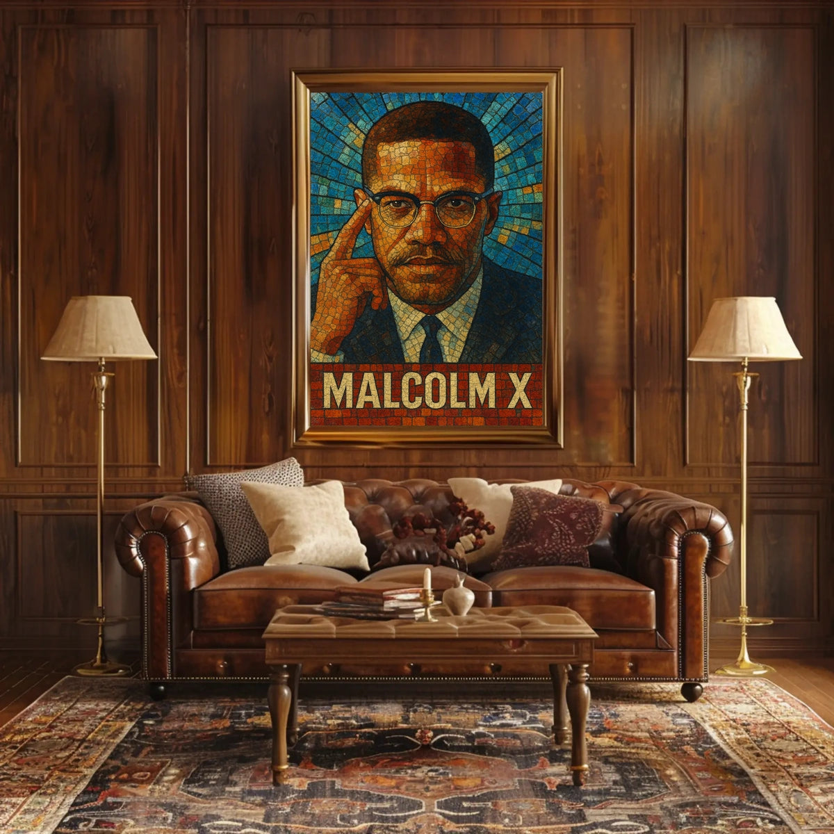 Malcolm X Iconic Leader Poster
