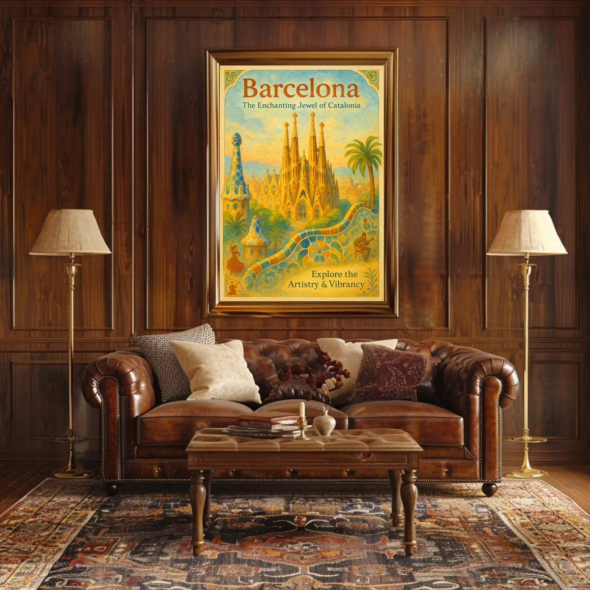 Barcelona The Enchanting Jewel of Catalonia Poster