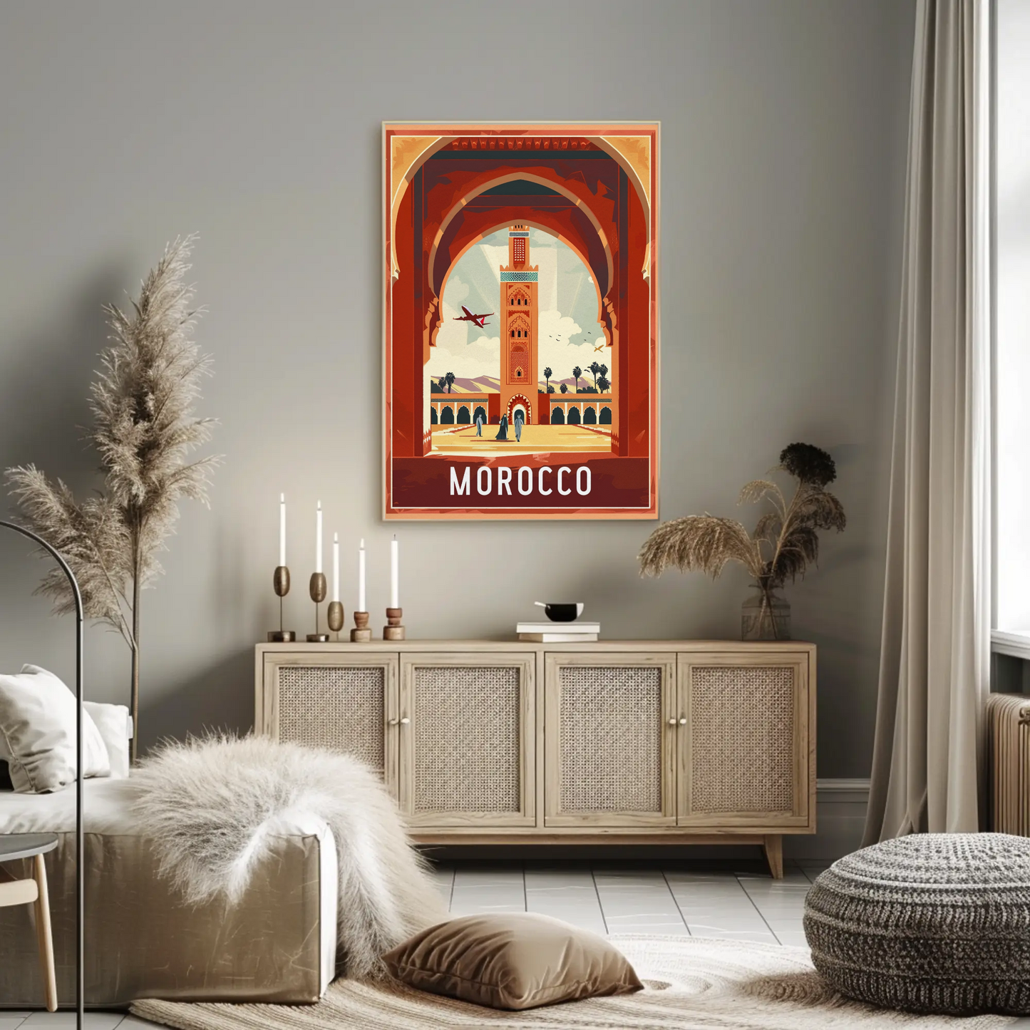 Morocco Vintage Travel Poster