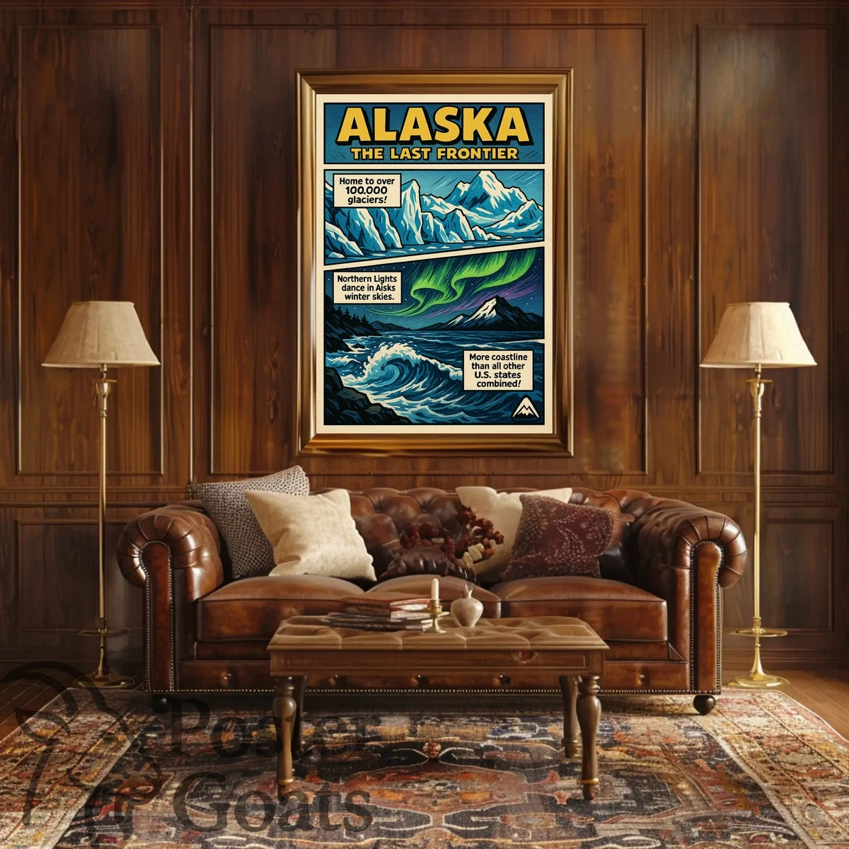 Alaska Adventure Vintage Travel Retro Travel Poster