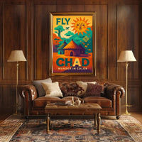 Chad Adventure Retro Travel Poster PosterGoat