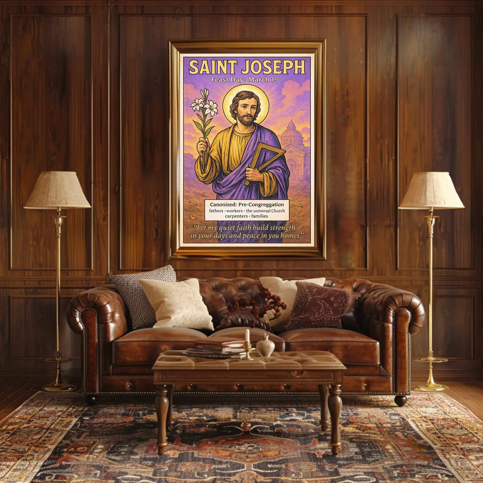 Saint Joseph Feast Day: March 19 Poster PosterGoat