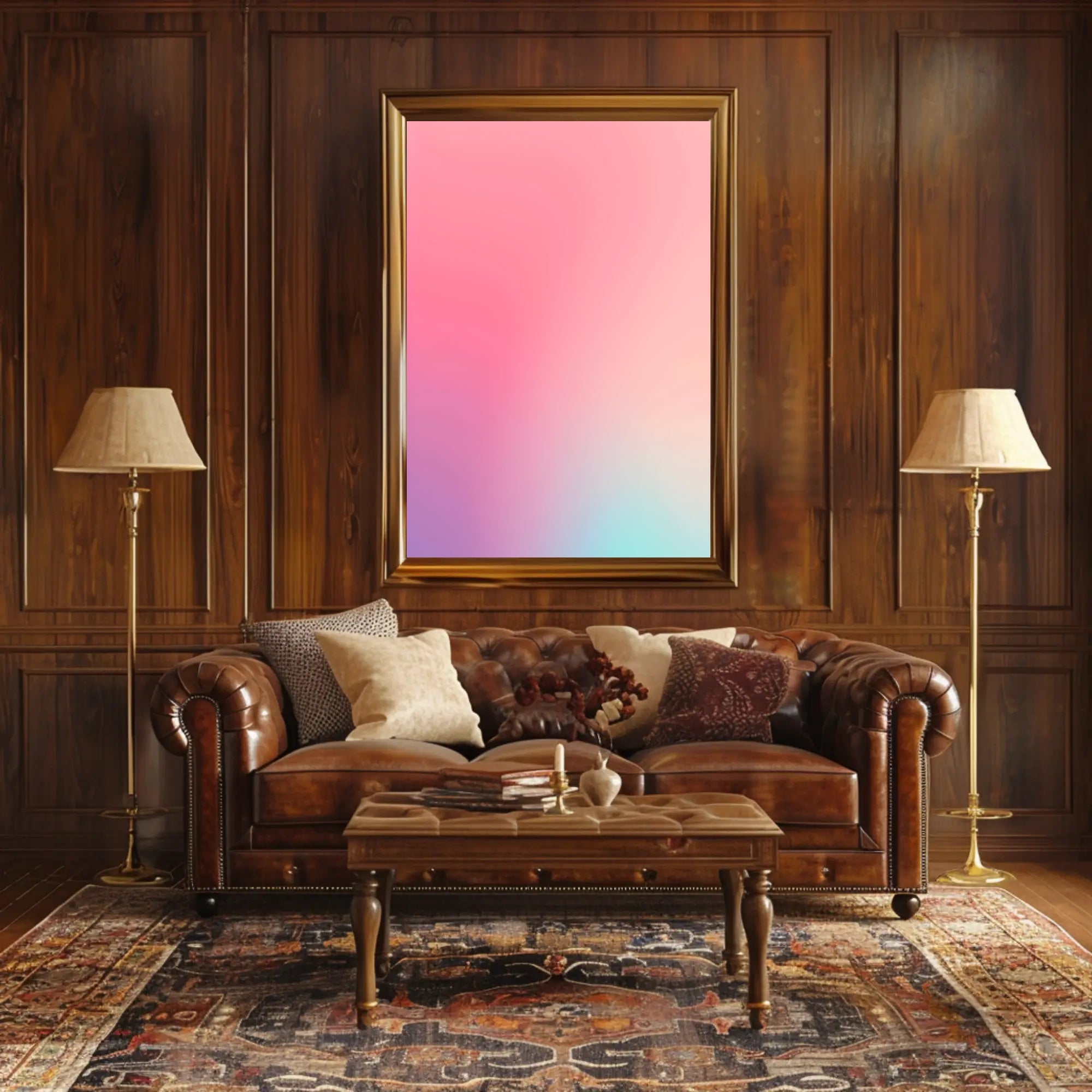 Vibrant Gradient Art Poster