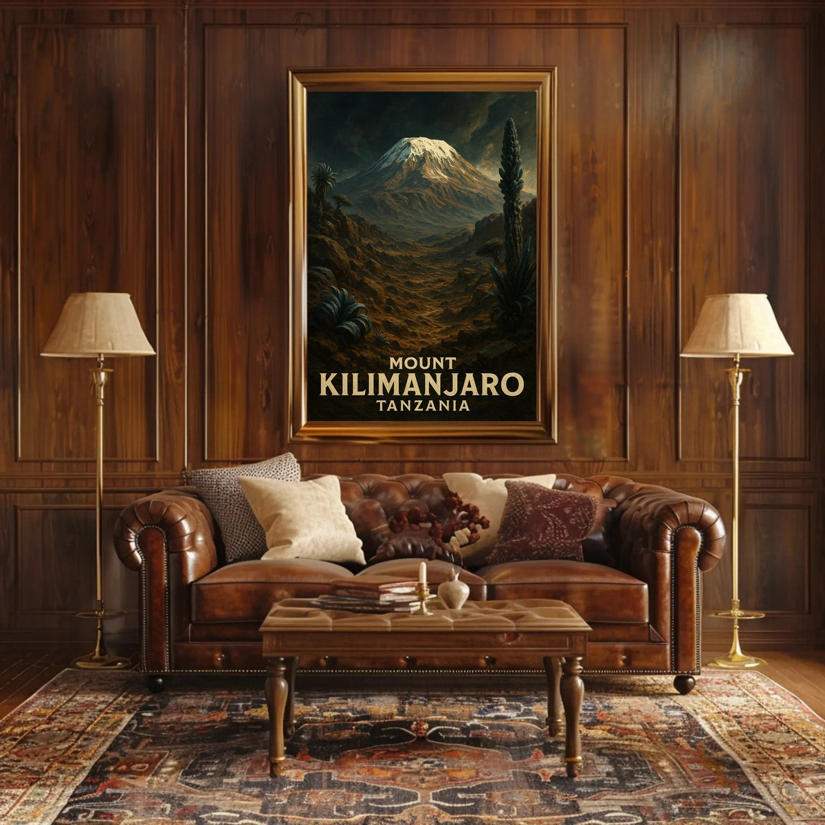 Mount Kilimanjaro Adventure Vintage Poster