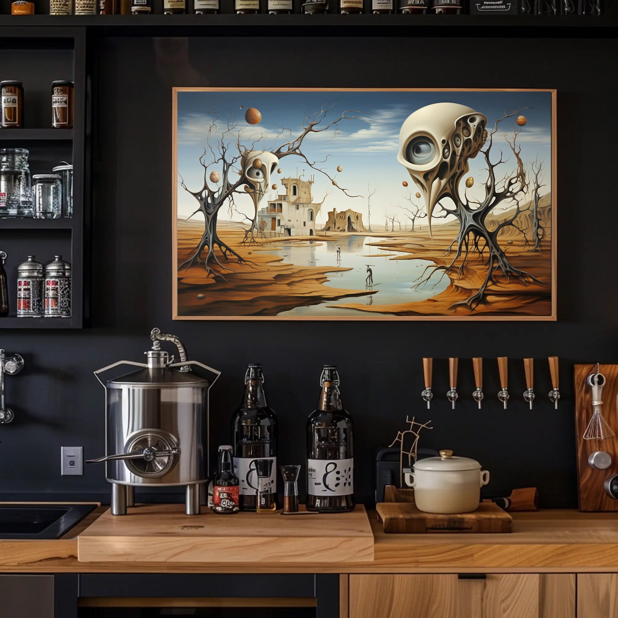 Dreamscape with Eerie Eye Trees Fantasy or Mythology Poster