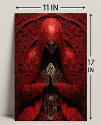 The Enigmatic Figure In Red Poster PosterGoat