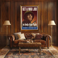 World War II Era Patriotic Propaganda Poster