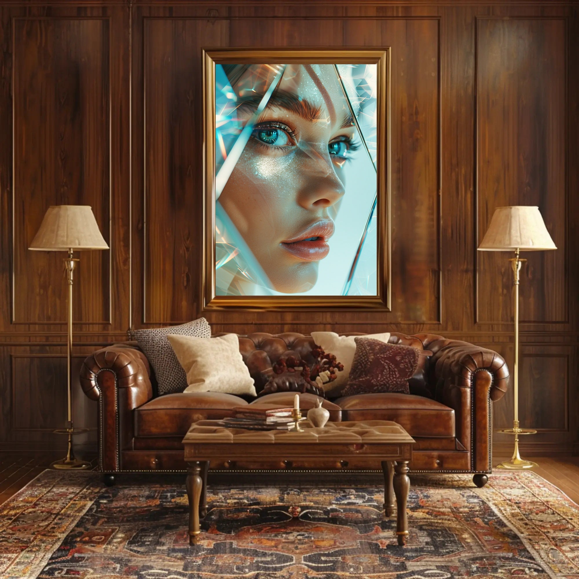 Mystical Hooded Figure Fantasy Art Poster Print PosterGoat