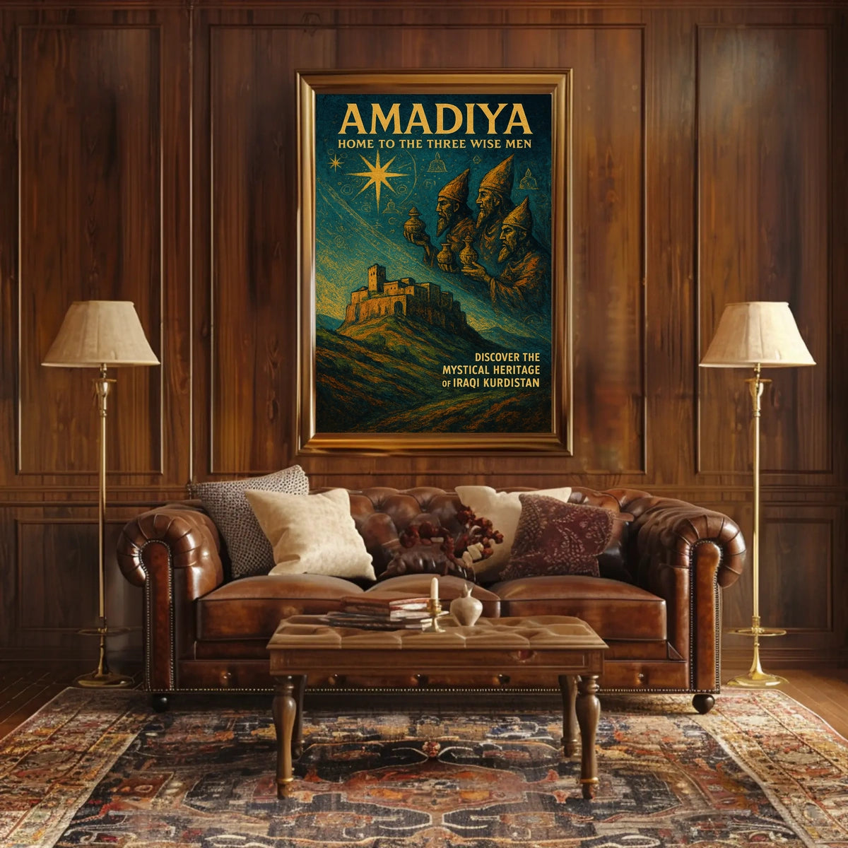 Amadiya Home to the Three Wise Men Poster