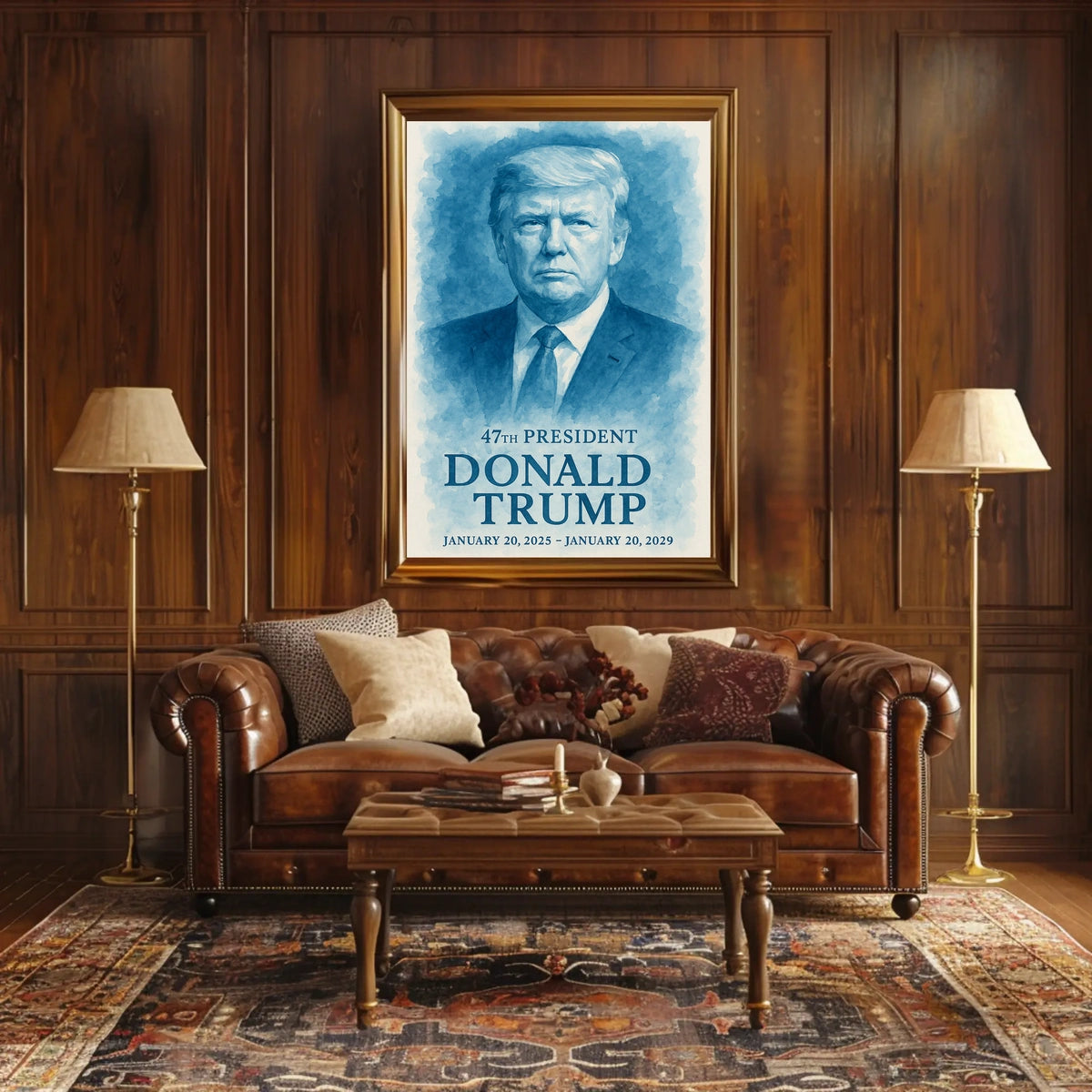 Commanding Presence The Donald Trump Portrait Poster