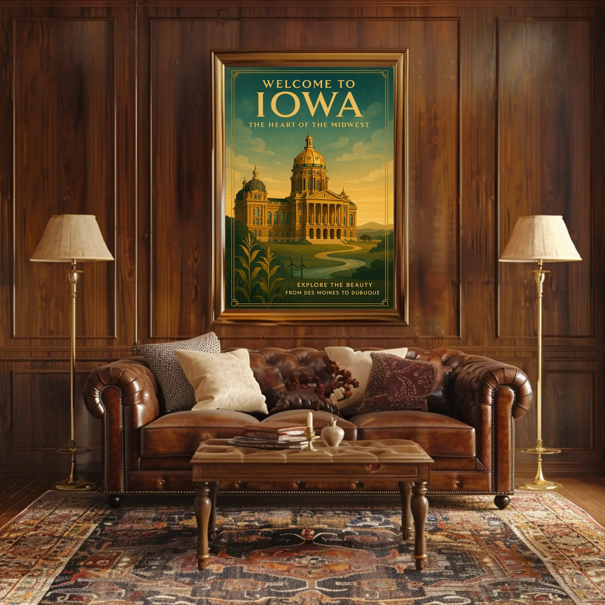 Welcome to Iowa The Heart of the Midwest Poster