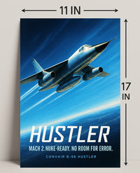Convair B-58 Hustler Mach 2 Nuke-Ready Poster PosterGoat