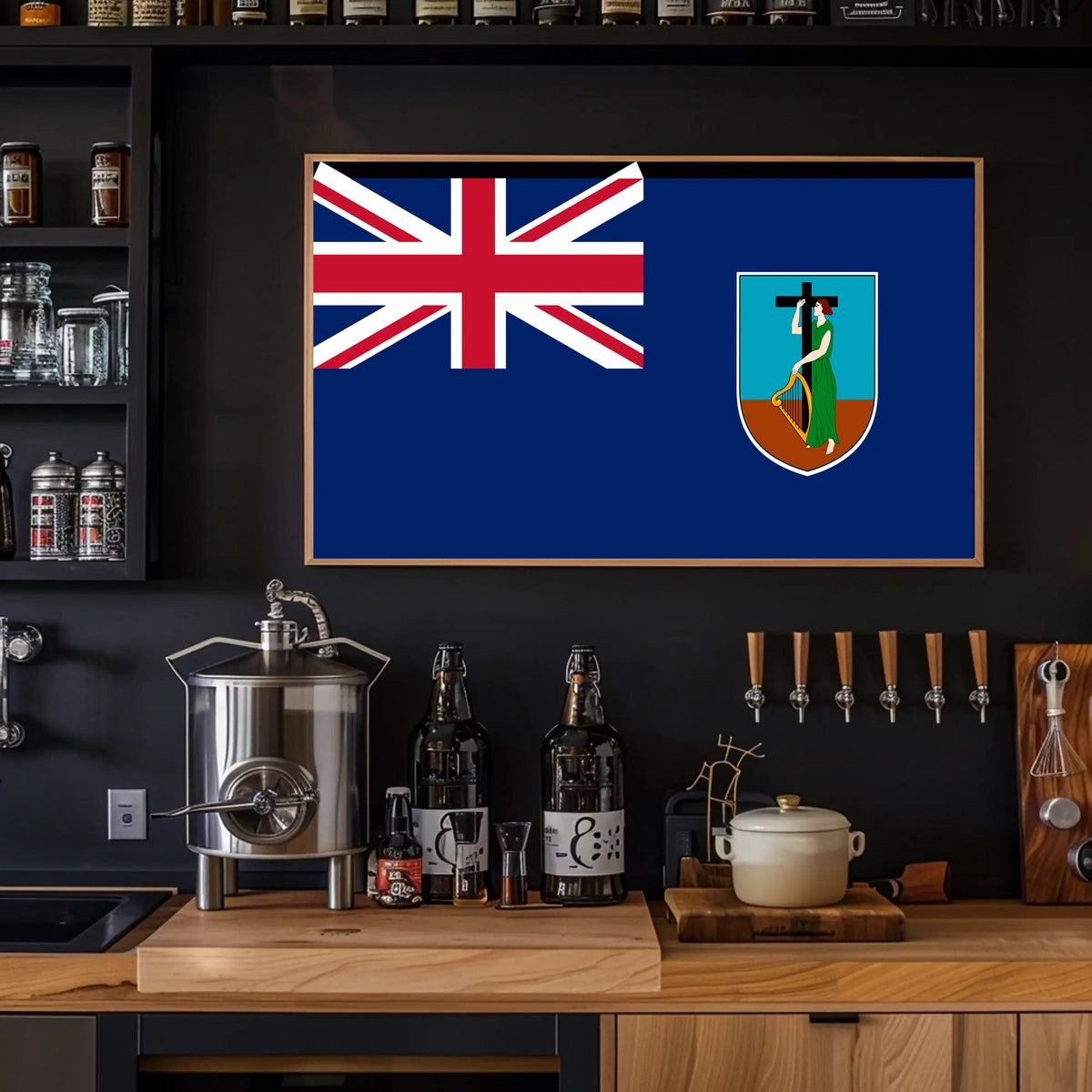 Montserrat Flag Poster