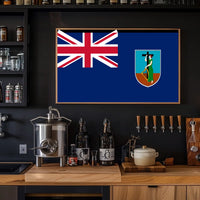 Montserrat Flag Poster