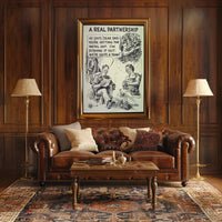 Vintage Soldier and Family WWII Propaganda Poster