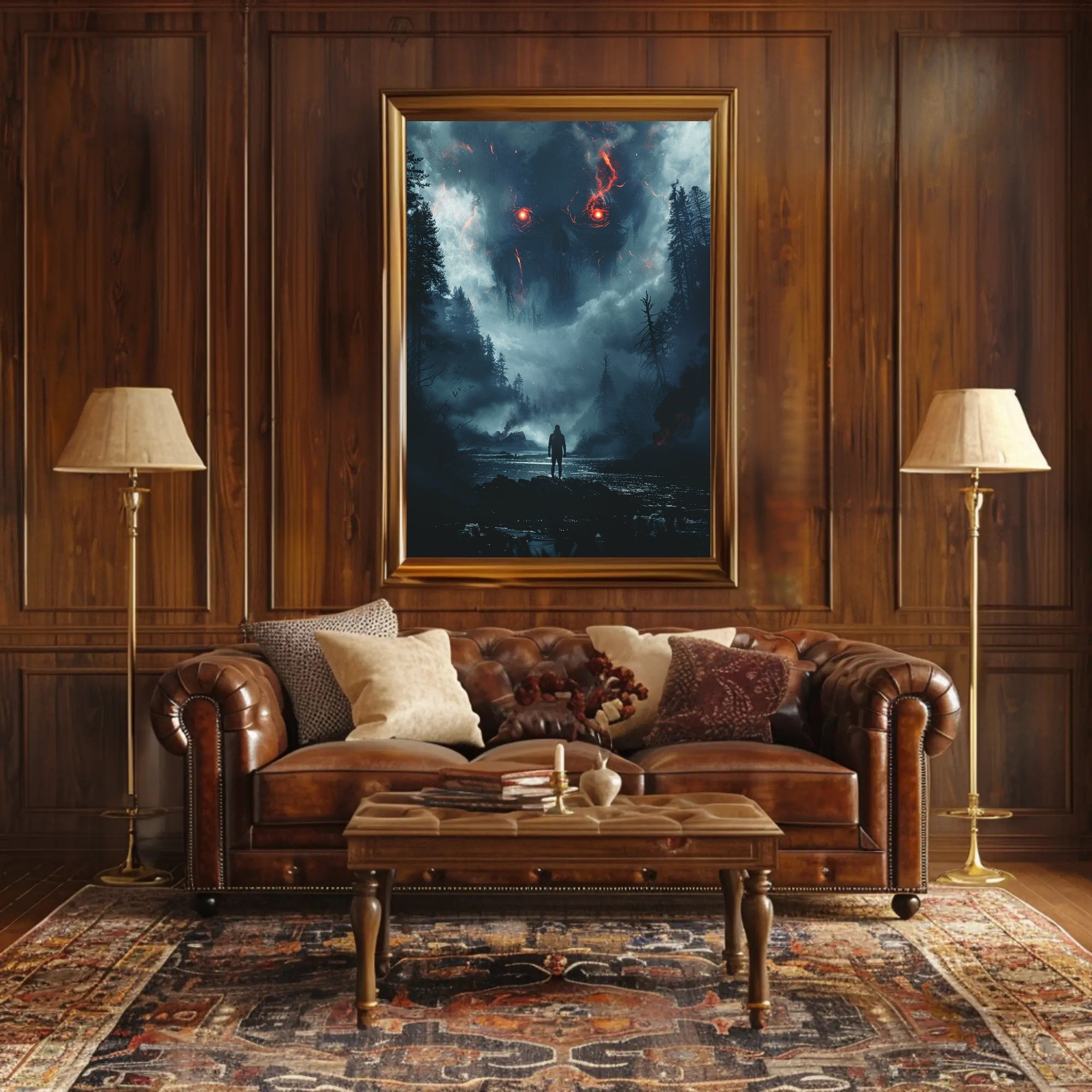 Aurora Borealis Lighthouse Dreamscape Night Sky Poster PosterGoat