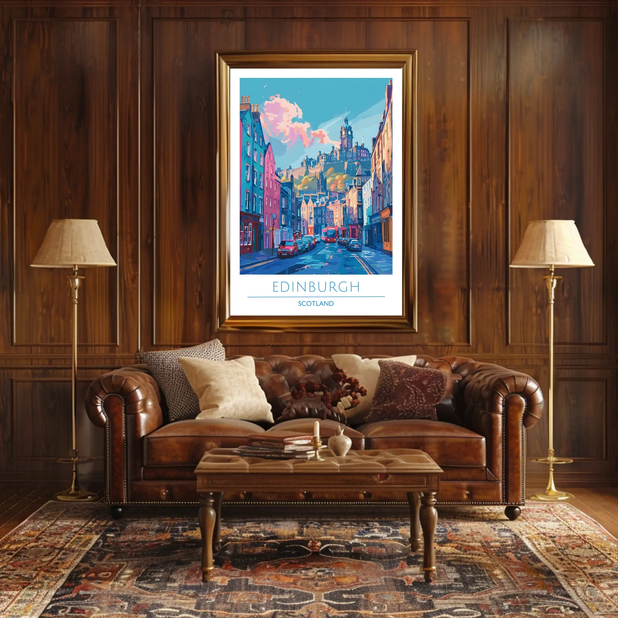 Edinburgh Cityscape Poster