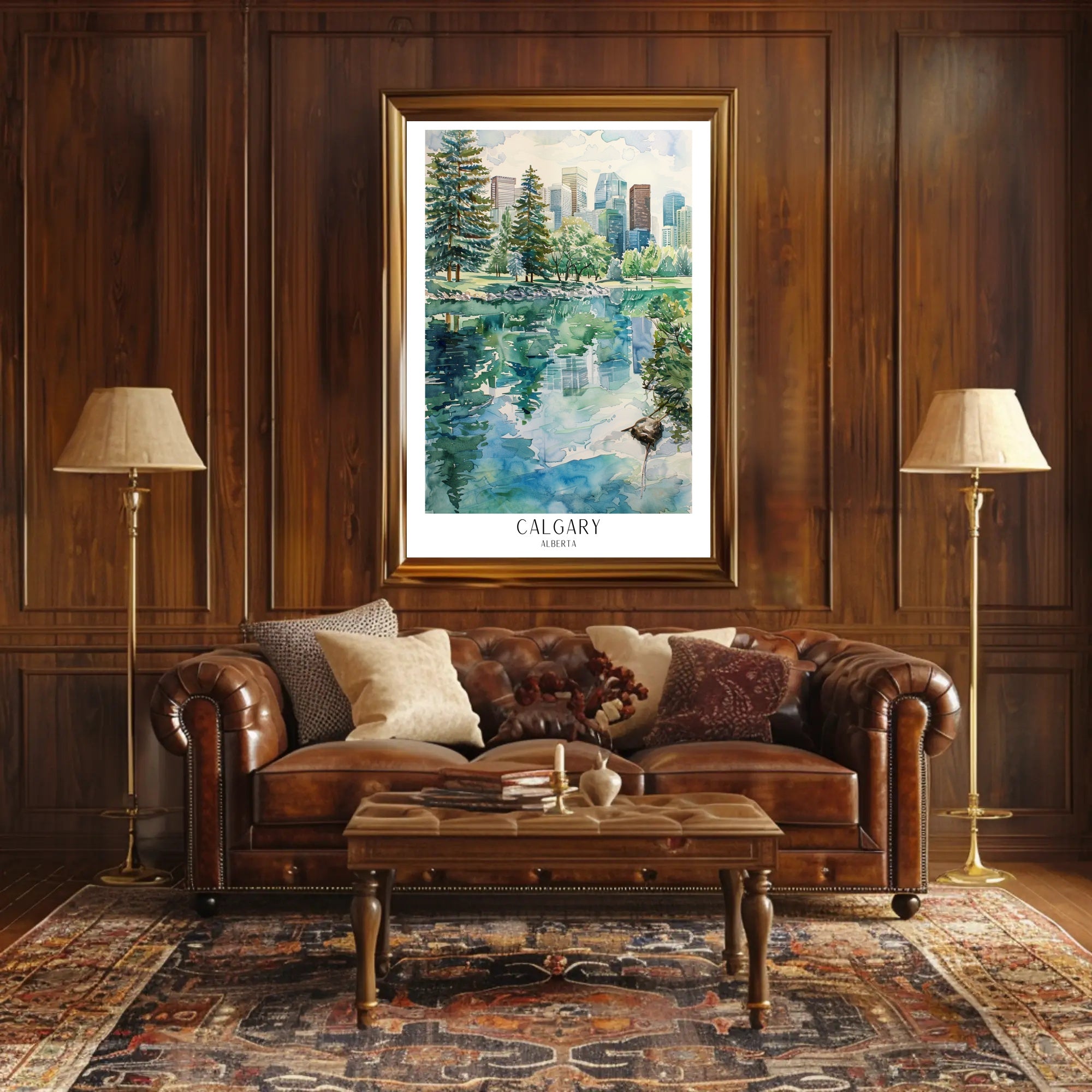 Calgary Reflections Poster PosterGoat