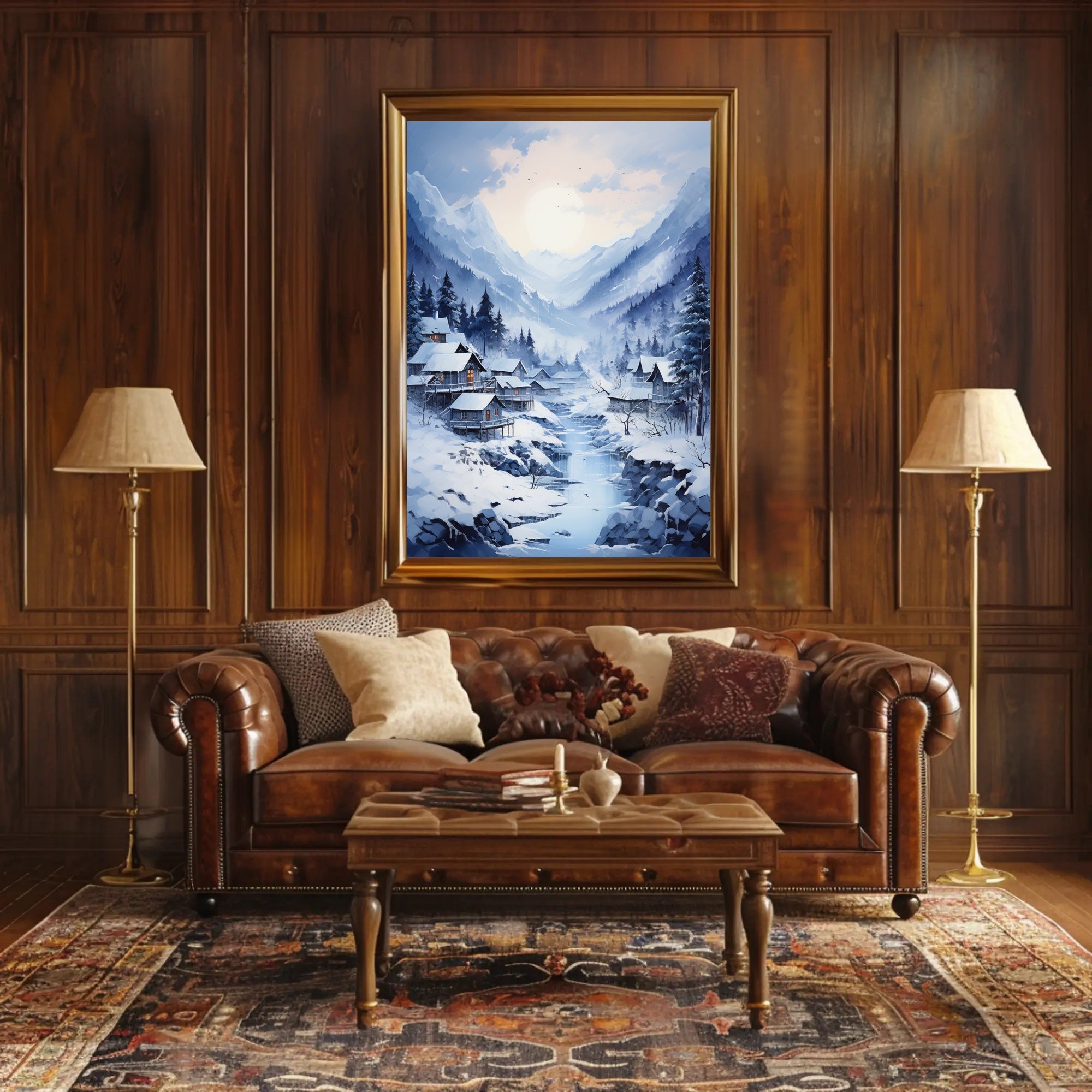 Winter Wonderland Village Poster