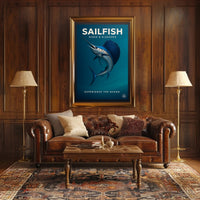 Sailfish Speed & Elegance Poster PosterGoat