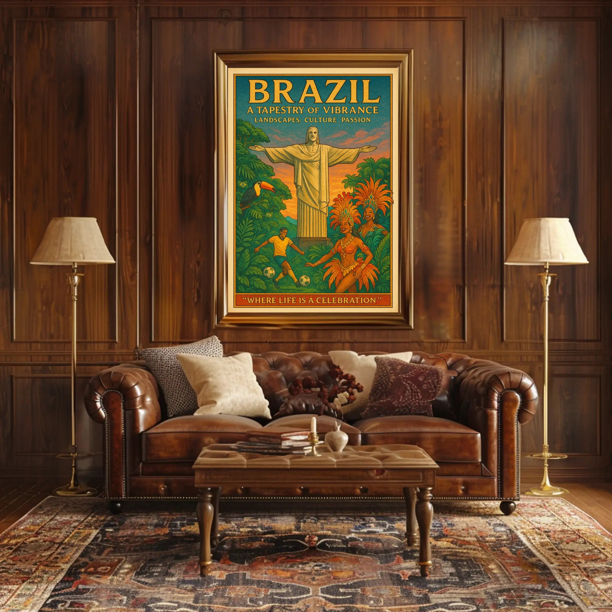 Brazil A Tapestry of Vibrance Poster