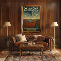 Oklahoma Where Lakes Meet The Sky Poster
