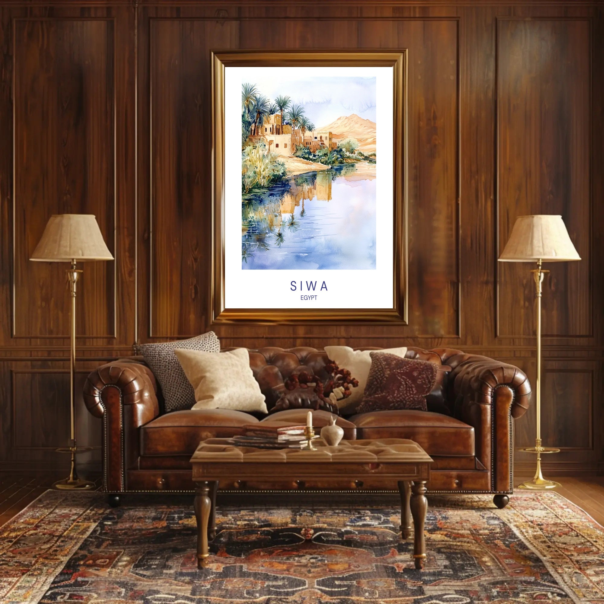 Tranquil Oasis of Siwa Poster PosterGoat